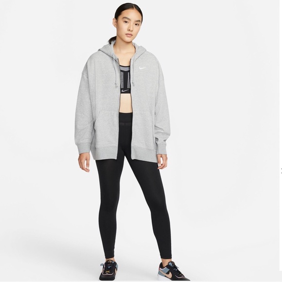 Nike Sportswear Phoenix FleeceOversized Full-Zip Drop Shoulder Longer Hoodie - Picture 4 of 15